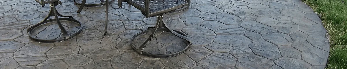 Garden relaxation area with professionally installed stone flooring in Irvine CA